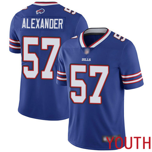 Youth Buffalo Bills 57 Lorenzo Alexander Royal Blue Team Color Vapor Untouchable Limited Player NFL Jersey